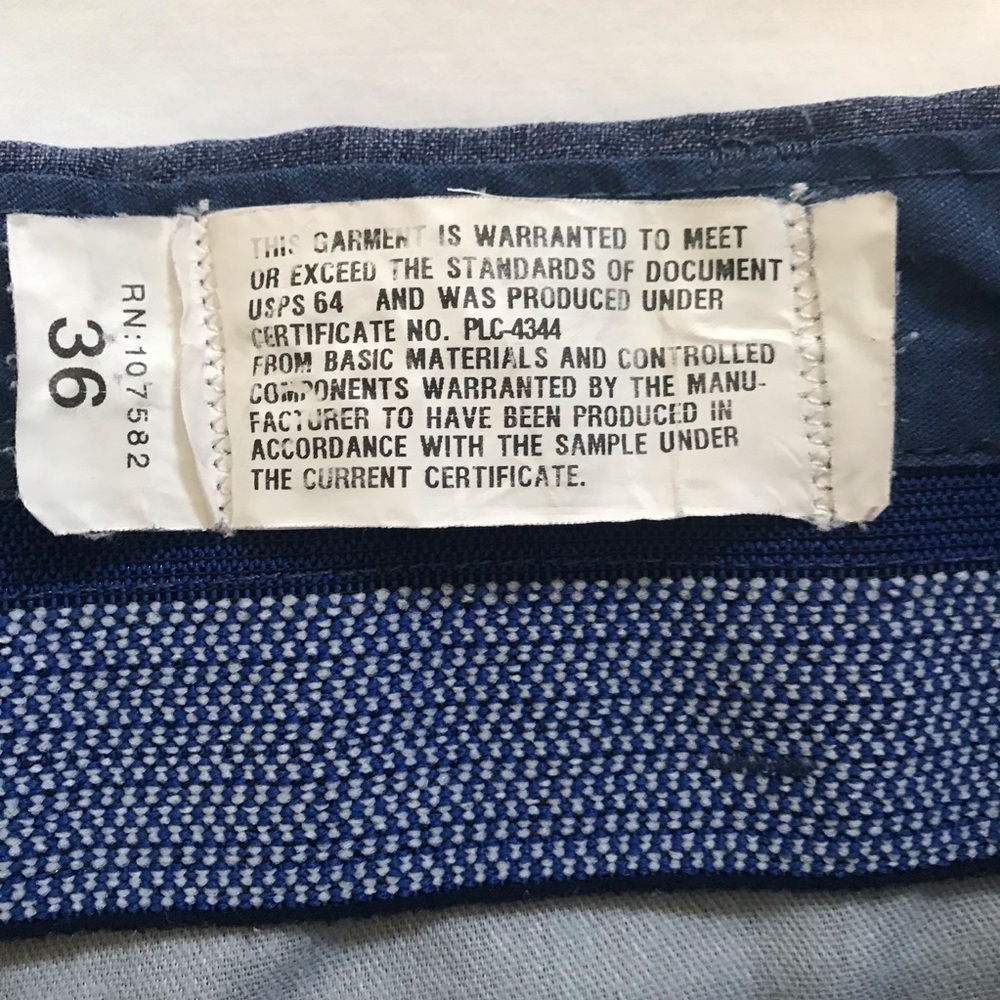 Vintage Union Line Mail Carrier Postal Shorts Size 36, Postal Service Workwear - Picture 4 of 7